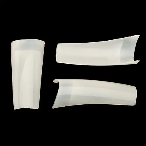 Flexi nail tips - French, č.6 - umělé nehty, bílé, 50ks