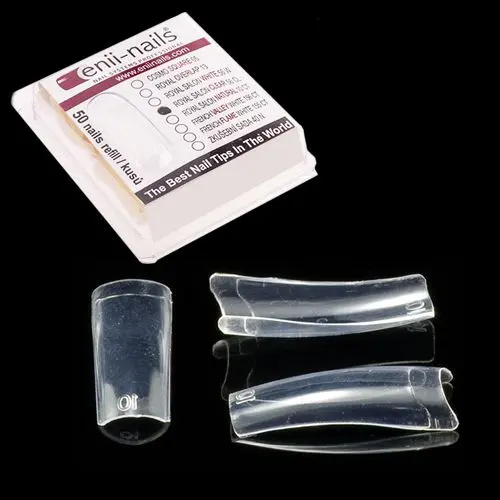 Royal Salon Clear - čiré umělé nehty č.2, 50ks