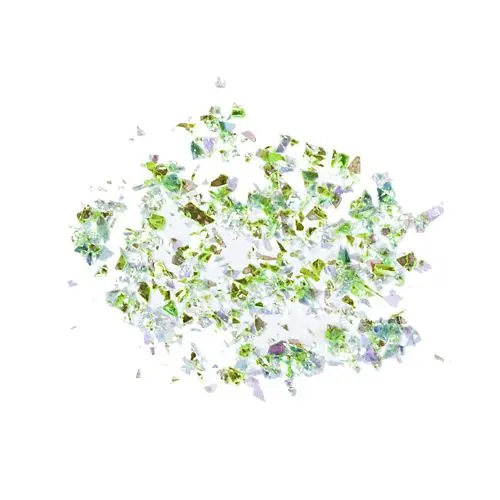 Ozdoby na nehty zelené barvy – šupinky