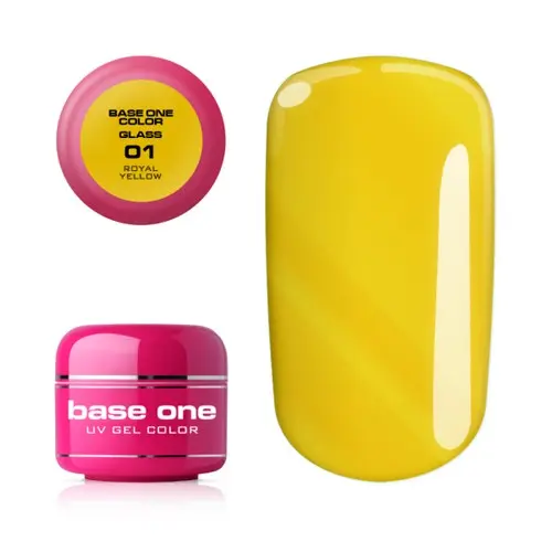 Gel Silcare Base One Color - Royal Yellow 01, 5g