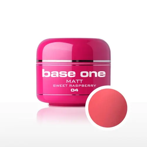 Gel Silcare Base One Matt - Sweet Rasperry 04, 5 g