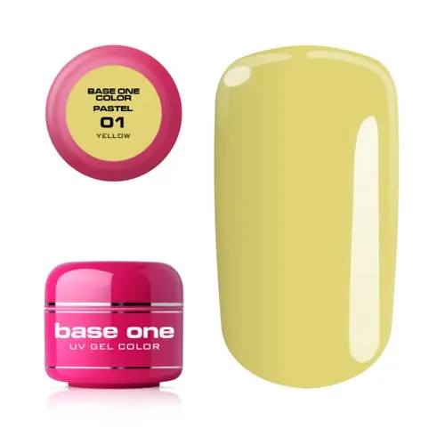 Gel Silcare Base One Pastel - Yellow 01, 5 g