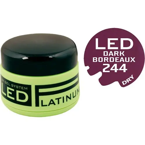 LED UV barevný gel - 244 Dark Bordeaux, 9g 