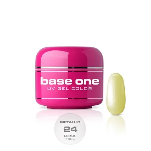 Gel Silcare Base One Metallic – Lemon Tree 24, 5 g
