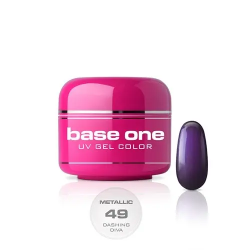 Gel Silcare Base One Metallic – Dashing Diva 49, 5 g
