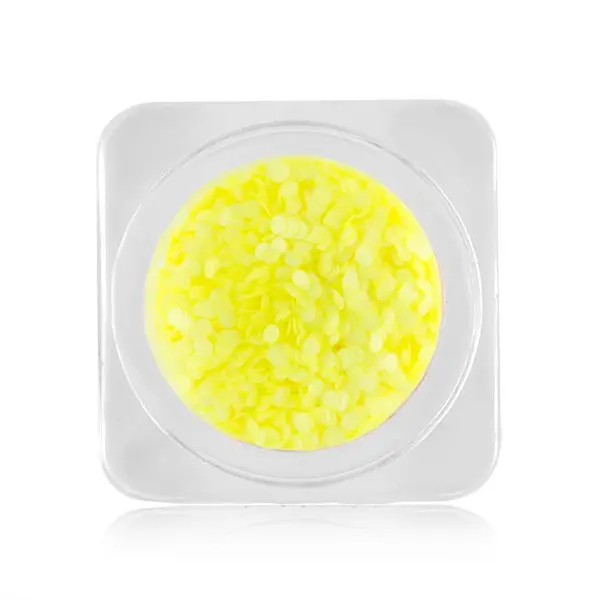 Ozdoby na nehty – kroužky 1mm – neonově žluté