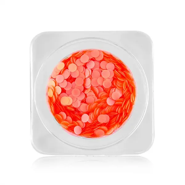 Ozdoby na nehty – kroužky 2mm – neonově červené