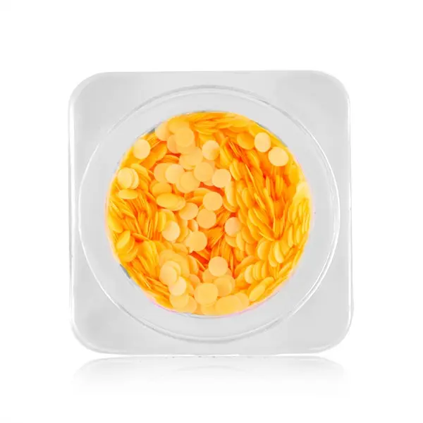 Ozdoby na nehty – kroužky 2mm – světle neonově oranžové