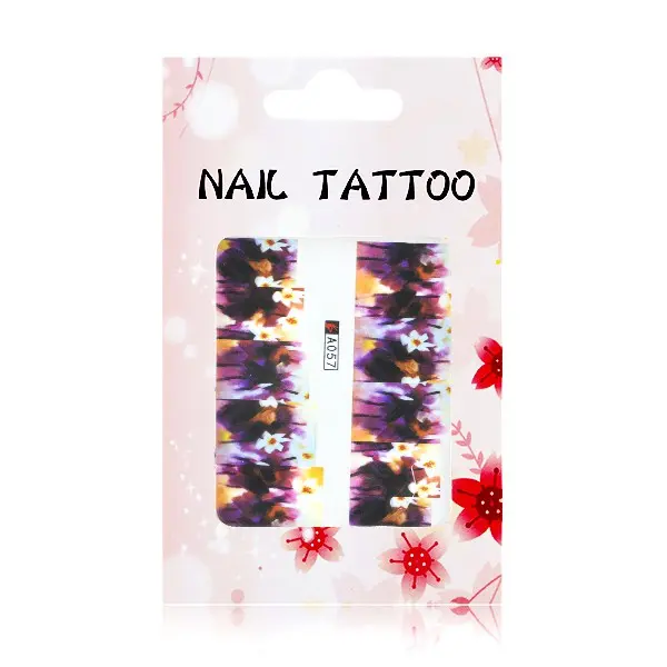 Luxusní vodolepky na nehty – Květy – A057 