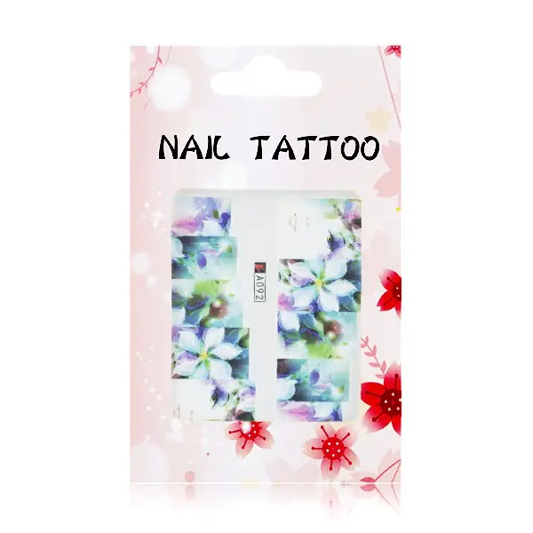 Luxusní vodolepky na nehty – Květy – A092 