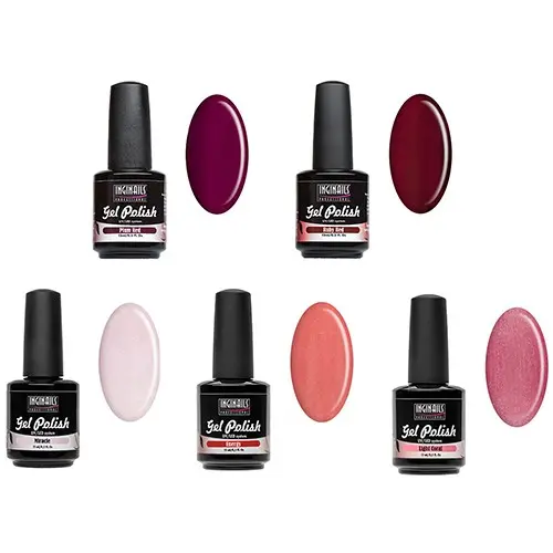 UV gel lak - sada 5ks - perleťová