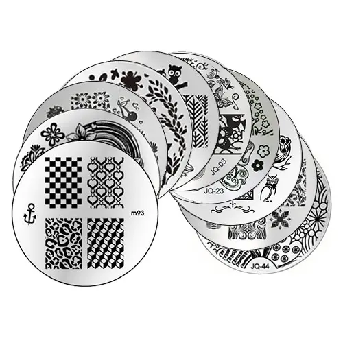 SADA č.3: 10ks Destičky na zdobení nehtů