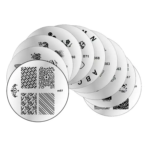 SADA č.6: 10ks Destičky na zdobení nehtů