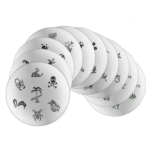 SADA č.15: 10ks Destičky na zdobení nehtů