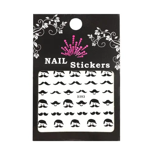 Nálepka na nehty s motivem mustache