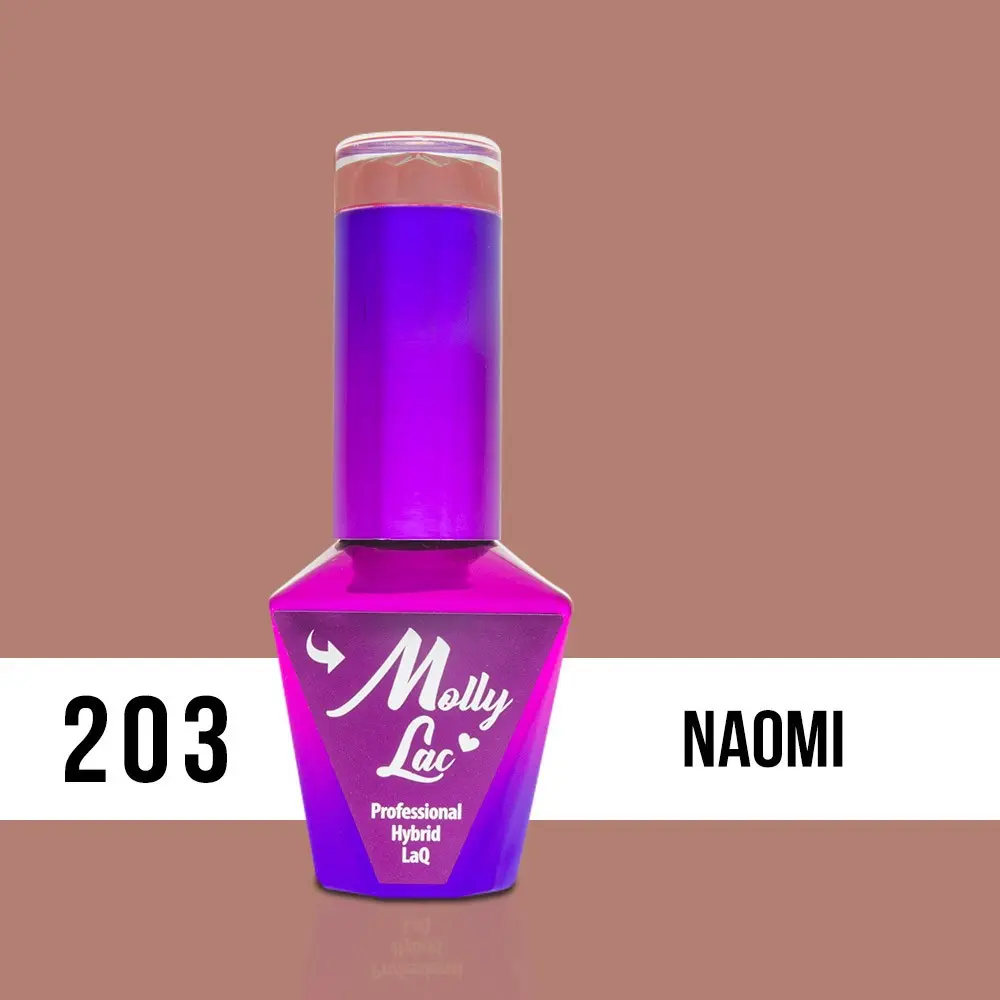MOLLY LAC UV/LED gel lak Sensual - Naomi 203, 10 ml