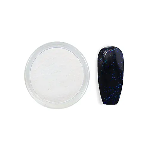 Glitrový ozdobný prášek - bílý č.4, 3g