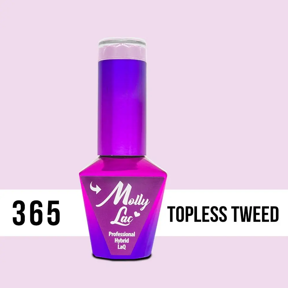 MOLLY LAC UV/LED gel lak Silk Cotton - Topless Tweed 365, 10 ml