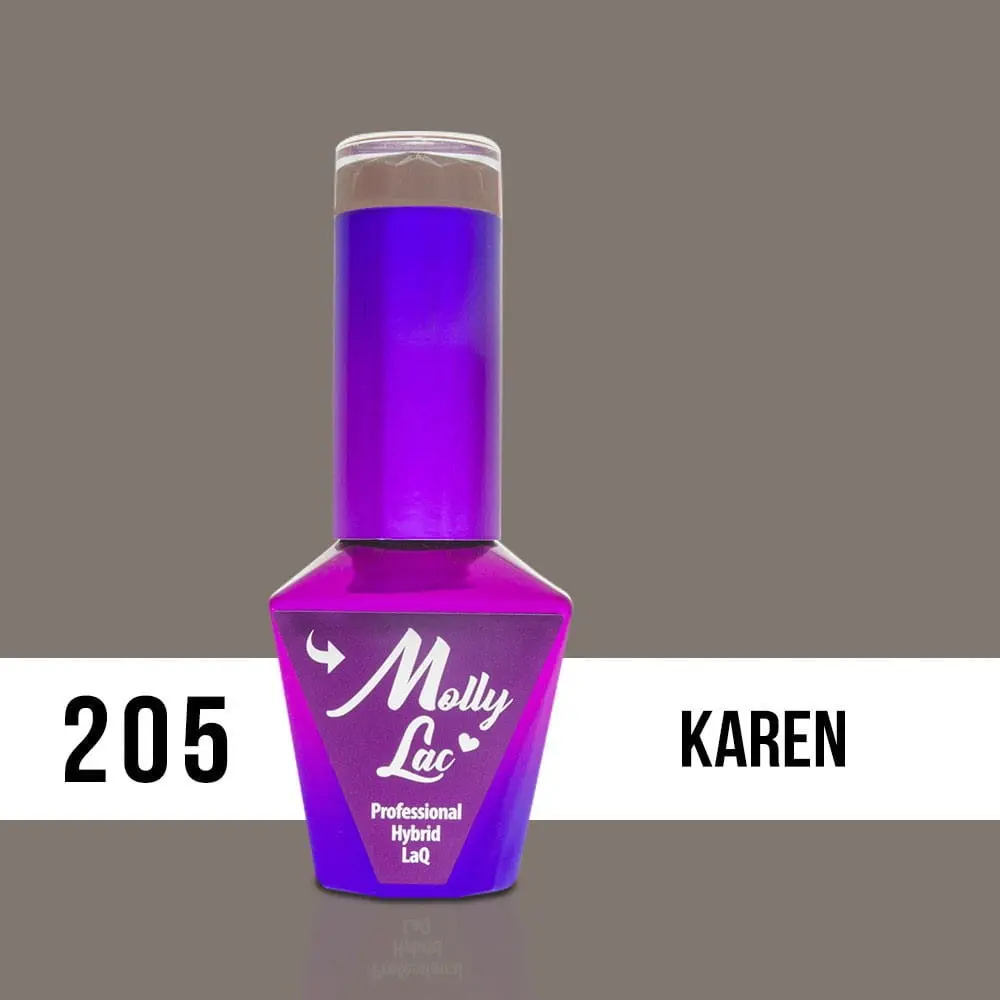 MOLLY LAC UV/LED gél lak Sensual - Karen 205, 10 ml