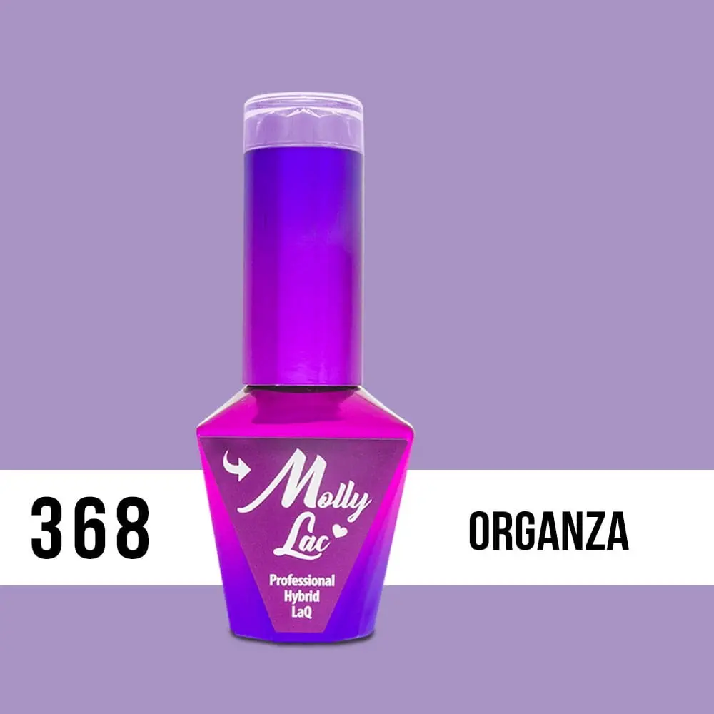 MOLLY LAC UV/LED gel lak Silk Cotton - Organza 368, 10 ml