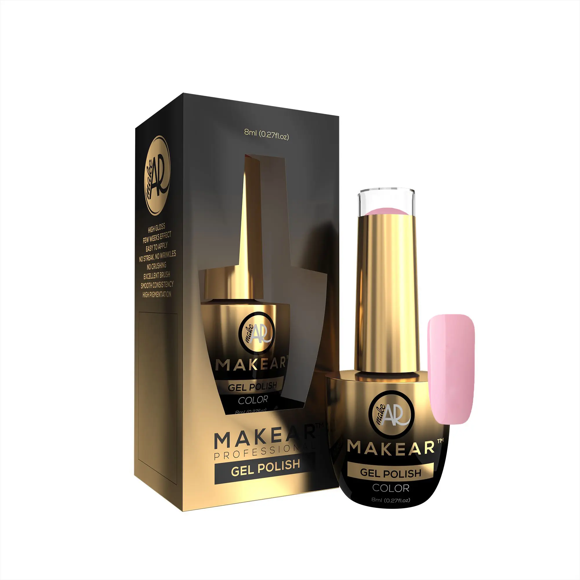 Makear Barevný gel lak Glamour - 714, 8ml