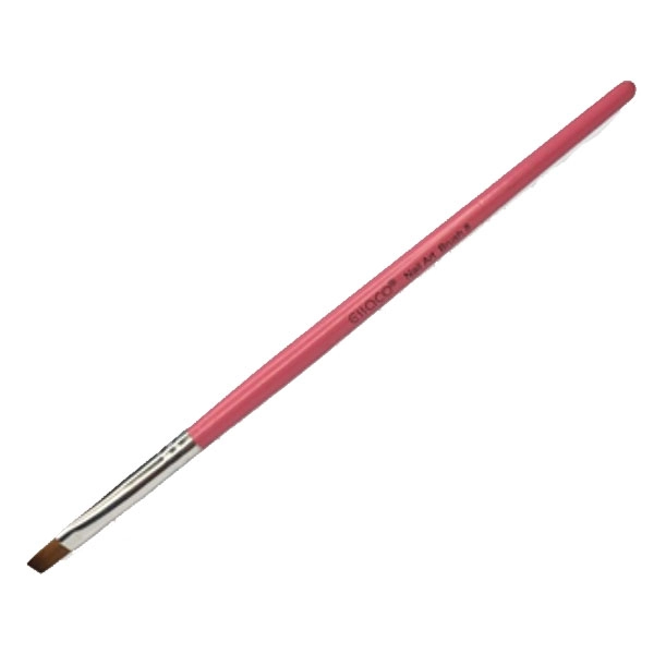 Modelovací štětec - růžový s hnědým vlasem č.8
