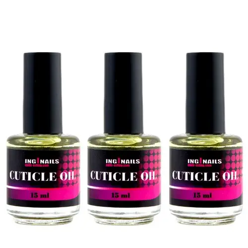 Cuticle Oil VANILLA YELLOW 15ml - olej na nehtovou kůžičku Inginails, 3ks
