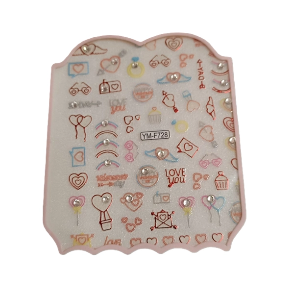 Nálepky na nehty - Valentýn