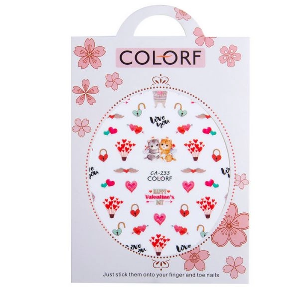 Nálepky na nehty - Valentýn CA-233