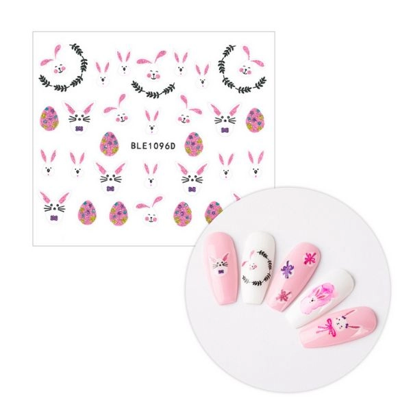 3D nálepky na nehty - Velikonoce BLE 1096D