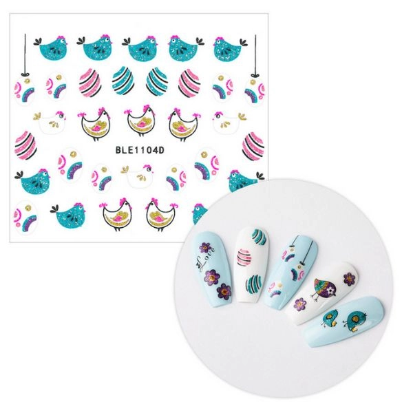 3D nálepky na nehty - Velikonoce BLE 1104D