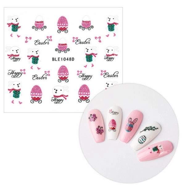 3D nálepky na nehty - Velikonoce BLE 1048D
