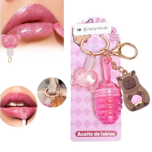 Přívěsek na klíče s leskem na rty