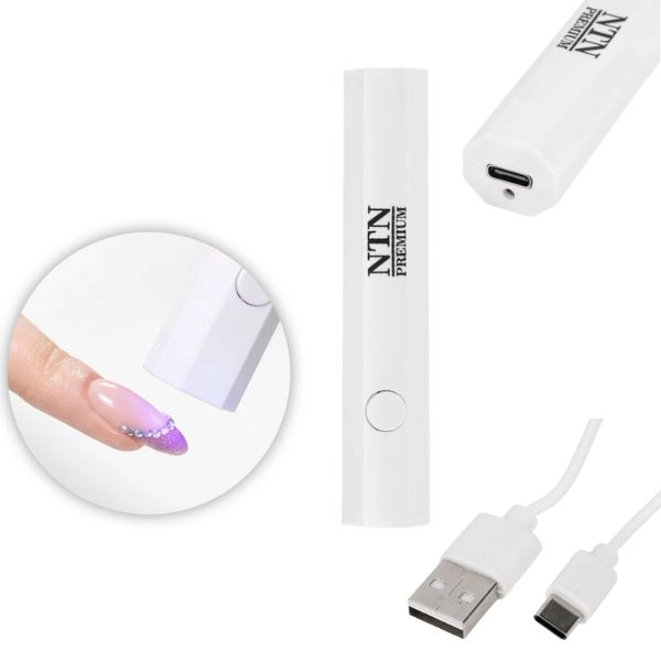 NTN Premium 3W LED lampa na nehty 8806, bílá