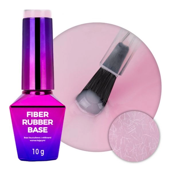 MollyLac Fiber Rubber Base, 10g - Angel Pink