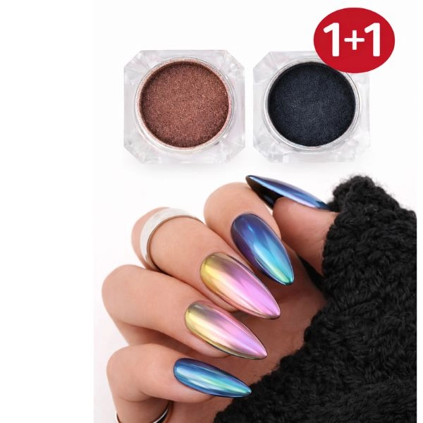 Barevný mirror prášek - AKCE 1+1 ZDARMA