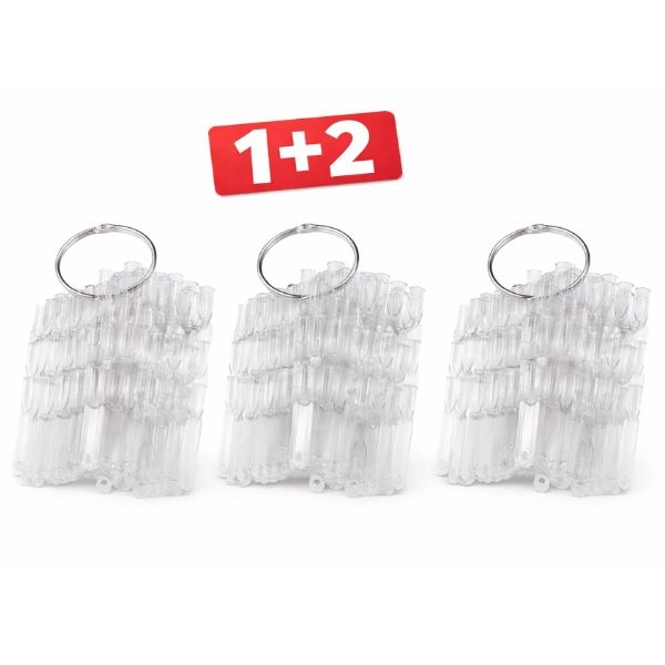 Vzorkovník na nehty – clear - AKCE 1+2 ZDARMA