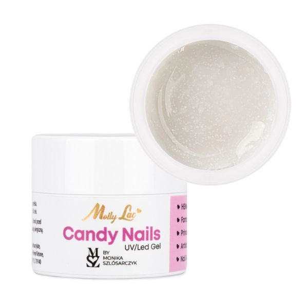 UV/LED gel Molly Nails Candy Nails - Candy Snow, 5g