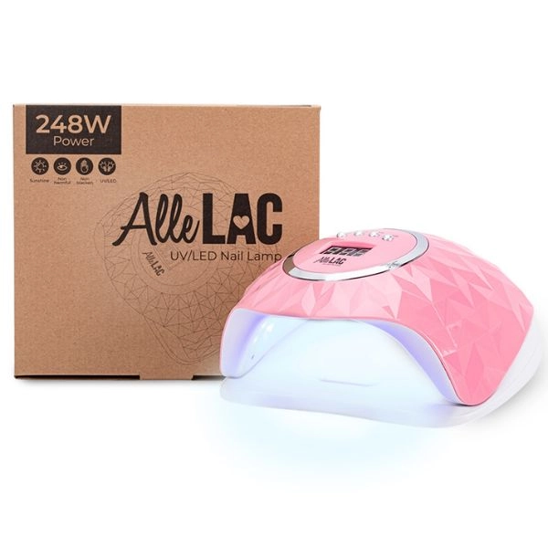 AlleLac Y13, UV/LED lampa 248W, růžová
