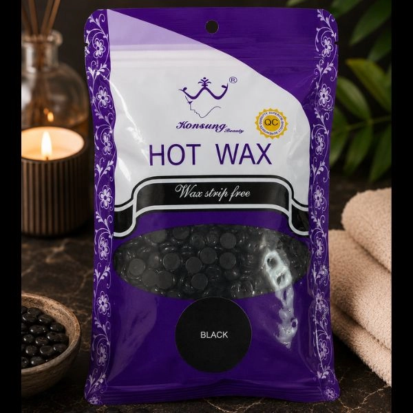 Kosmetický, depilační vosk - perličky – Black, 100g