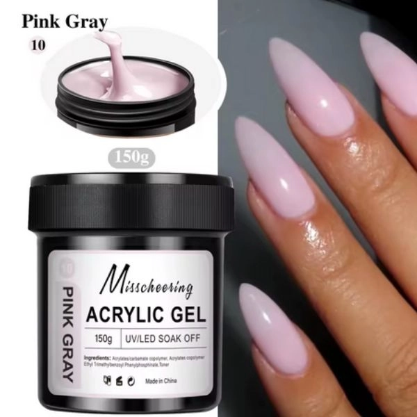 UV/LED soak off Acrylic Gel -  Pink Gray, 150g