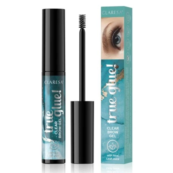 Claresa True Glue Clear 01 – gel na obočí, 8 ml