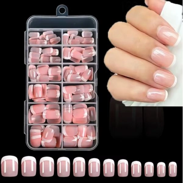 Tipy na nehty, 120ks - French Manicure