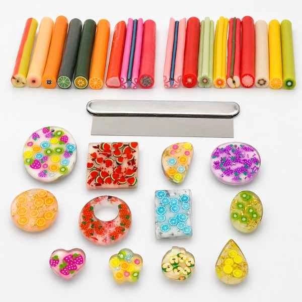 Sada Fimo nail art do pryskyřice + řezák