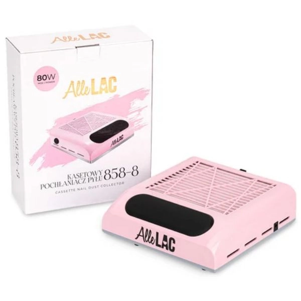 AlleLac odsávačka prachu na nehty 80 W, model 858-8, růžová