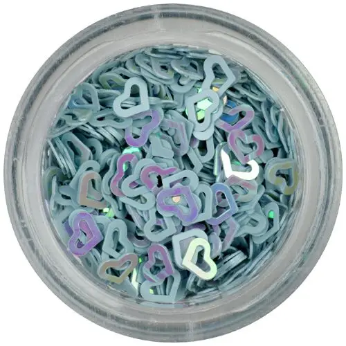 Ozdobné konfety - šedá srdíčka