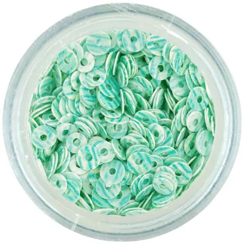 Světle modré flitry CD s modrými proužky