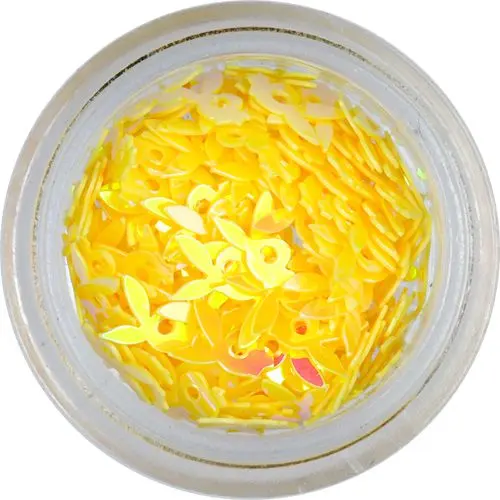 Nehtové ozdoby - žlutý zajíček Playboy