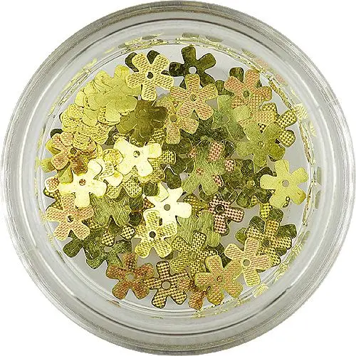 Kovové ozdoby na nehty - květy