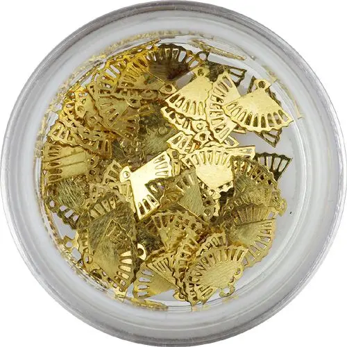 Kovové ozdoby na nehty - vějíře